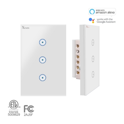 SM-SW102-3PW  Triple switch